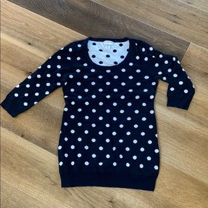 Polka dot maternity sweater